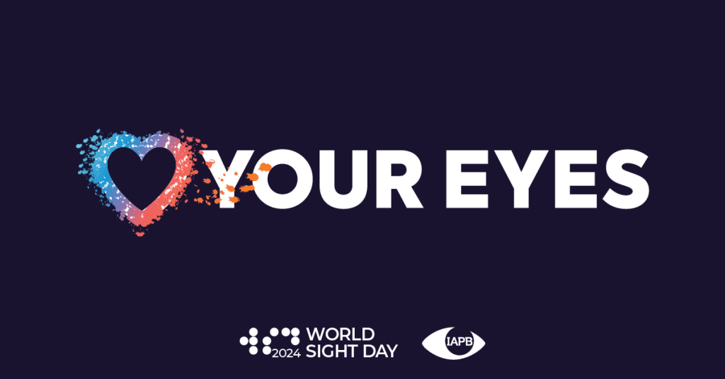 Love Your Eyes. World Sight Day 2024 and IAPB logos